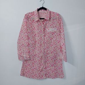 Victoria's Secrets Pajama Floral Print Size M 100%Cotton